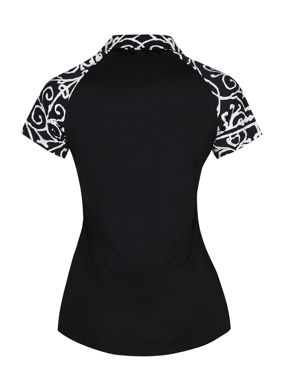 Dolcezza short sleeved top - Black Bali Redux