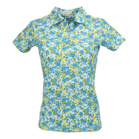 Nancy Lopez Bloom short sleeved polo - Ice Multi