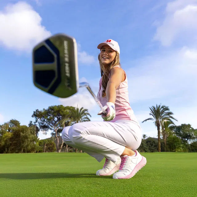 Duca del Cosma Saturnia Golf Shoes - White/Prism Pink