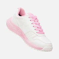 Duca del Cosma Saturnia Golf Shoes - White/Prism Pink
