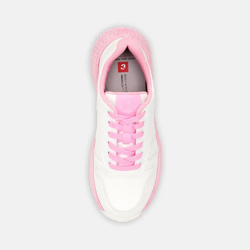Duca del Cosma Saturnia Golf Shoes - White/Prism Pink