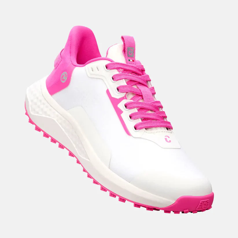 Duca del Cosma Andiamo Golf Shoes - White/Knockout Pink NEW