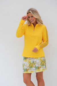 Famara A-line Art skort - Daisies