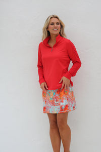 Famara Long Sleeved Top - Cherry