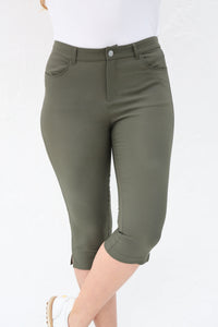 Famara pedal pushers - Moss