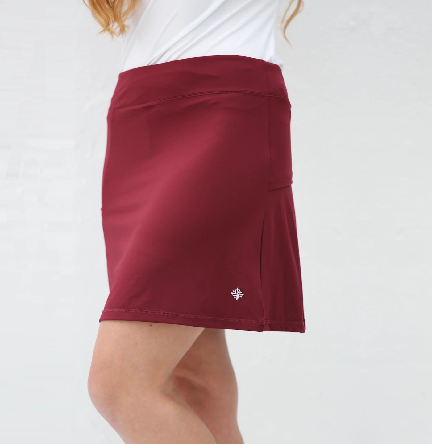Famara Kick pleat skort - Claret