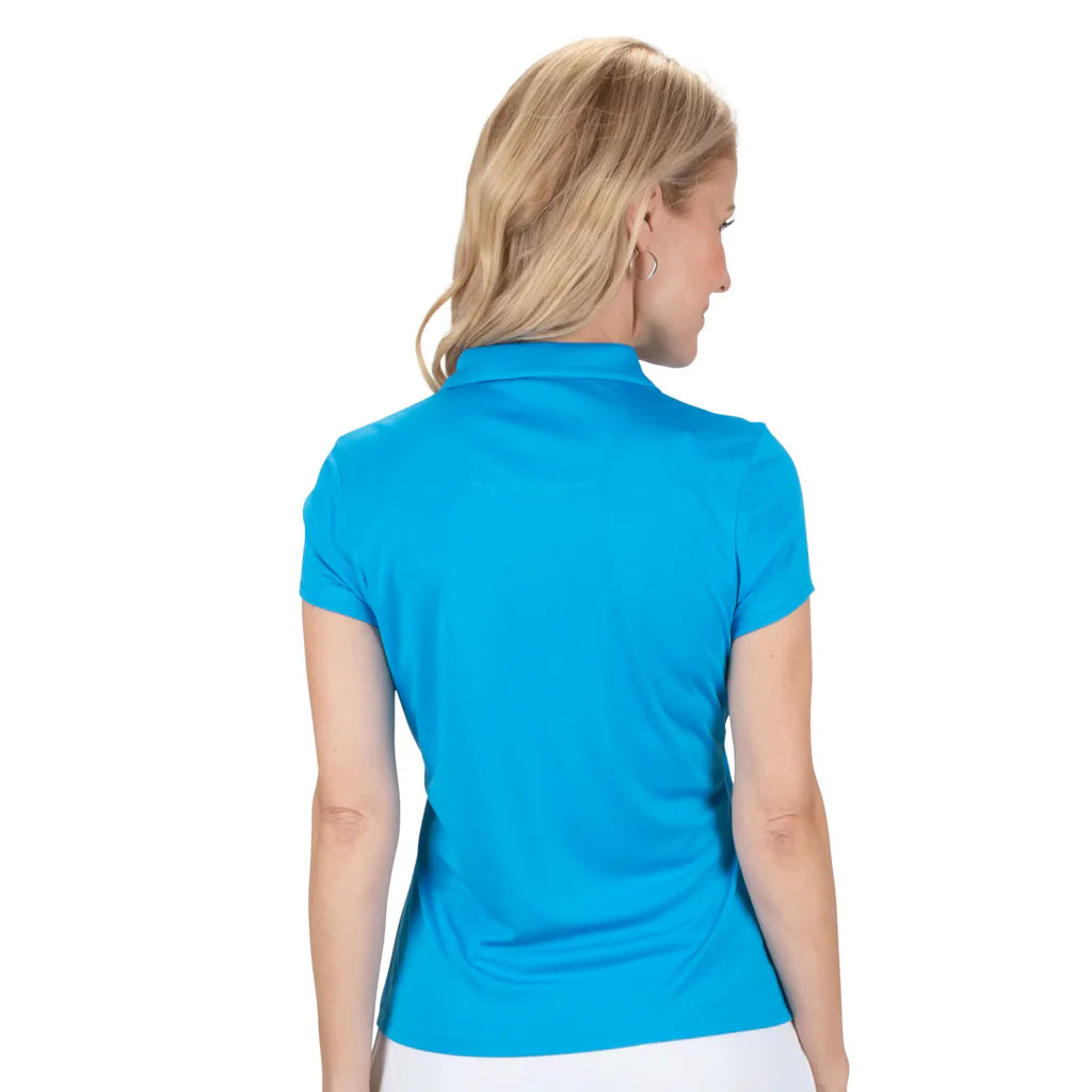 Nancy Lopez Legacy short sleeved polo - Aster
