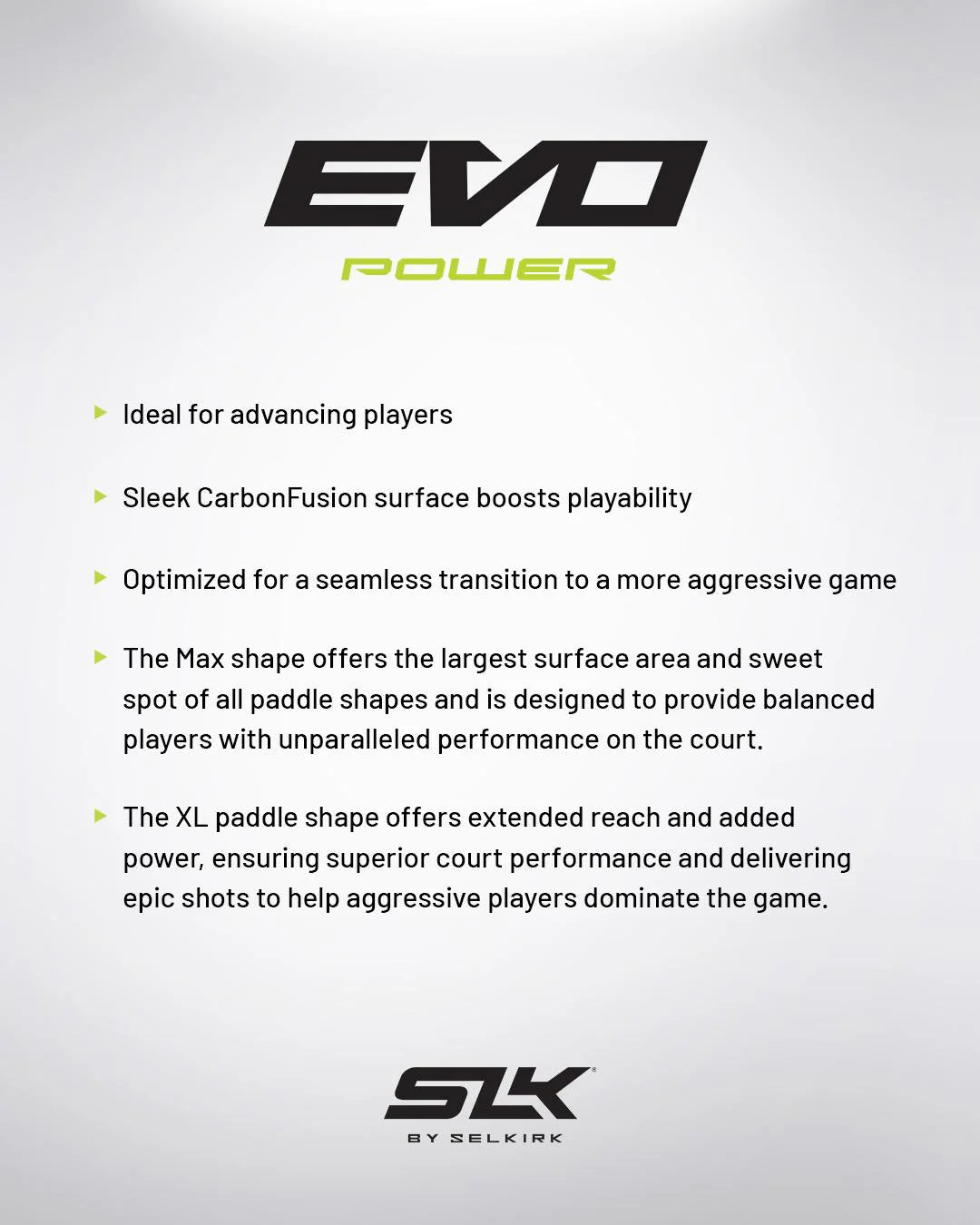 Selkirk Evo Power Max pickleball paddle - Oasis Blue