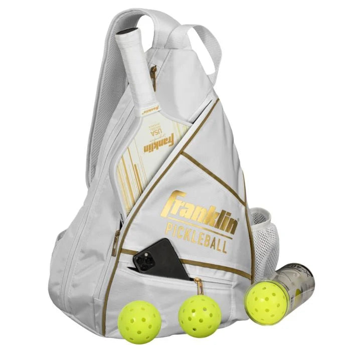 Franklin Pickleball Sling bag White with gold