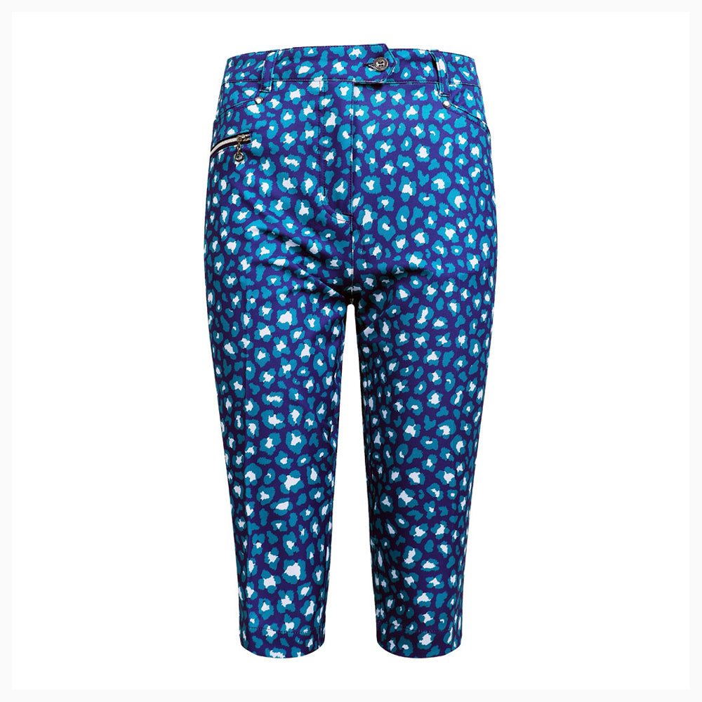 JRB City shorts - Lapis Green Animal Print
