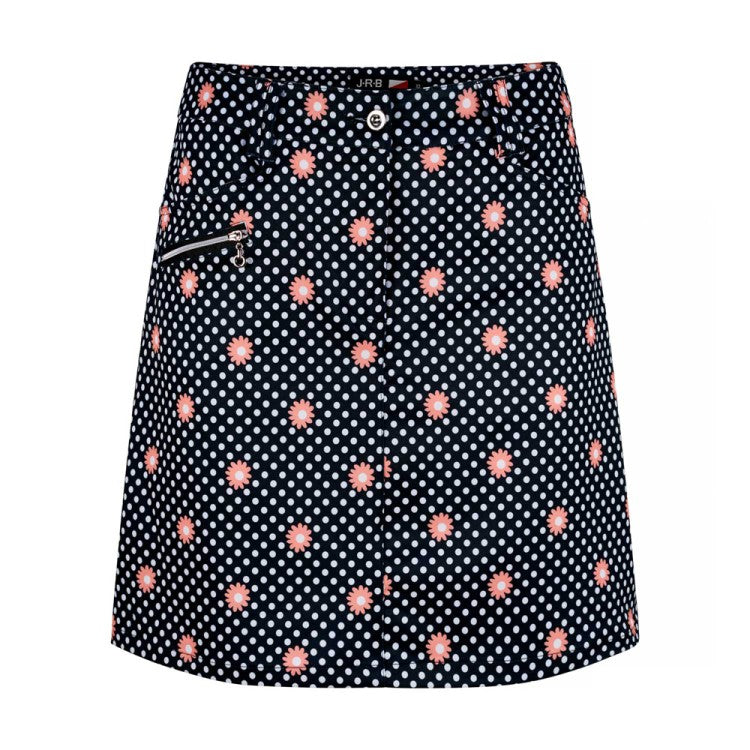 JRB Smart skort - Coral Peach Print