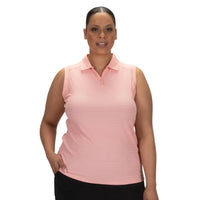 Nancy Lopez Journey Sleeveless Polo - Quartz Pink
