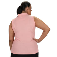 Nancy Lopez Journey Sleeveless Polo - Quartz Pink