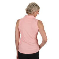 Nancy Lopez Journey Sleeveless Polo - Quartz Pink
