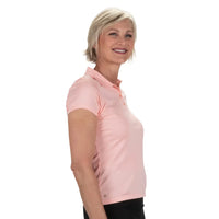 Nancy Lopez Legacy short sleeved polo - Quartz pink