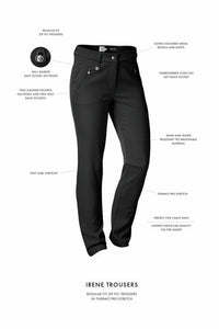 Daily Irene lined winter trousers - Navy 29" length