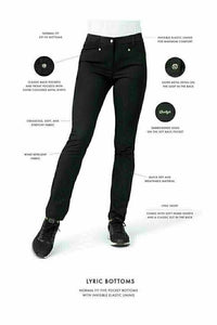 Daily Lyric trousers - Black 32" length (avail in 29" and 34")