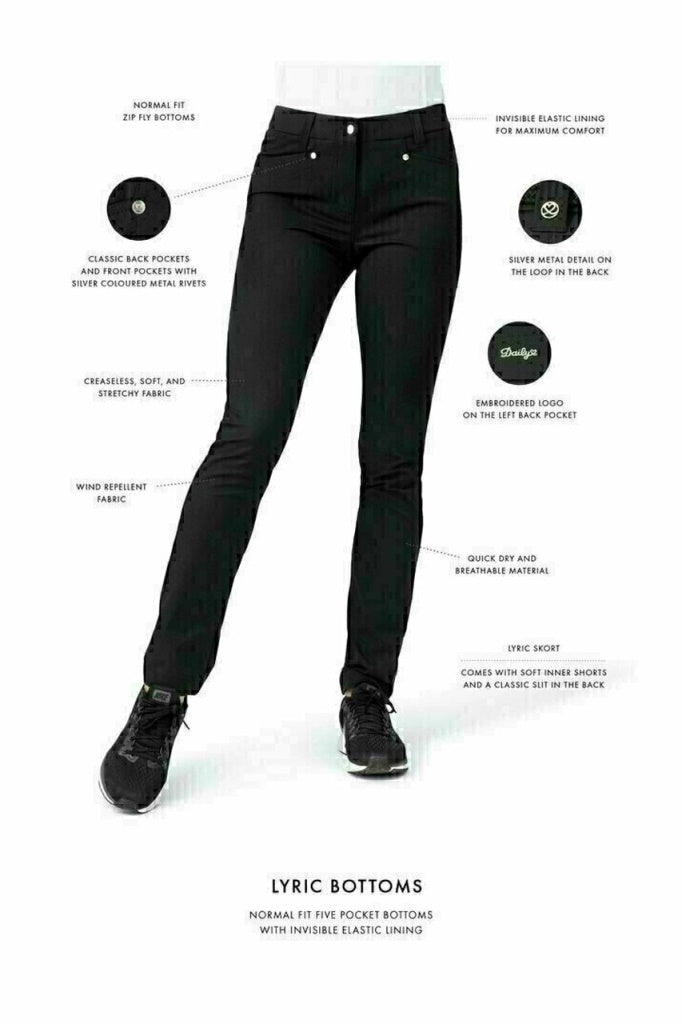 Daily Lyric trousers - Black 32" length (avail in 29" and 34")