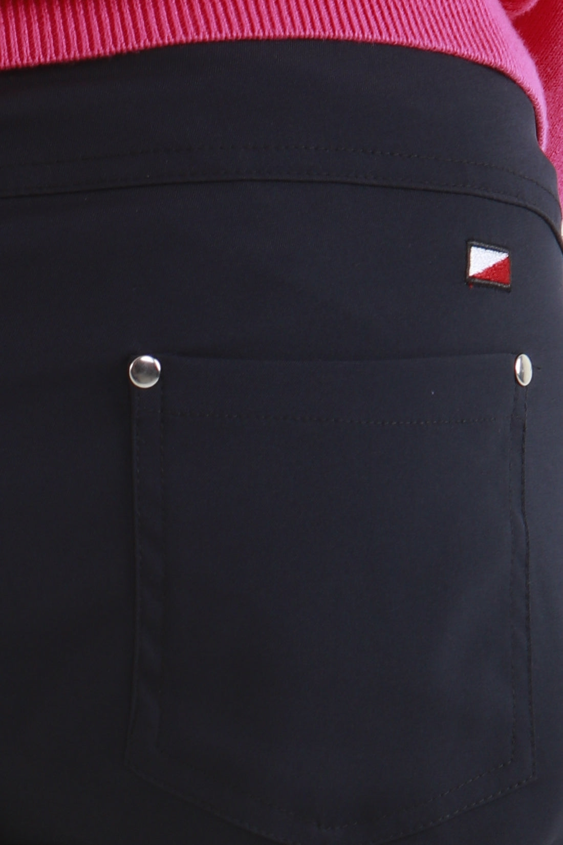 Such a comfortable fit for the ladies golf season. Ladies Golf trousers in a stylish navy are perfect for your ladies golfing wardrobe.    Matched with the JRB Ladies Golf shirts in various stunning designs and you will look amazing when out doing your Daily Sports.