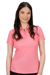 Nancy Lopez Journey short sleeved polo - Geranium