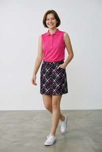 JRB Pique Sleeveless Polo - Rose Pink