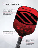 Selkirk Amped Epic Mid Weight pickleball paddle - Red