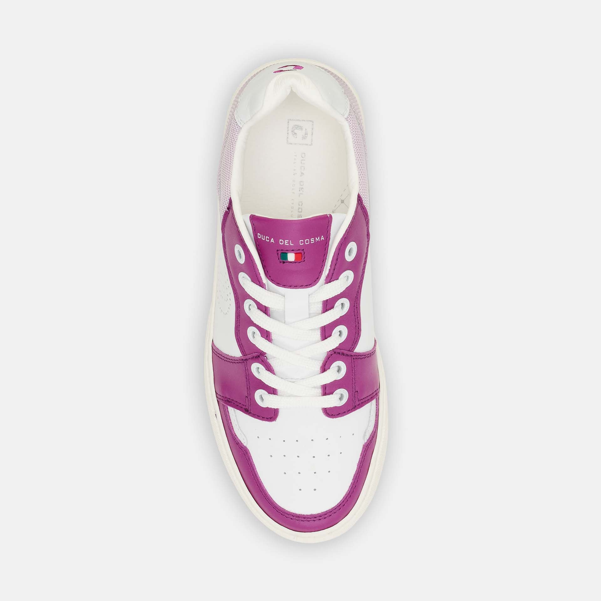 Duca del Cosma Giordana - White/Orchid Pink NEW