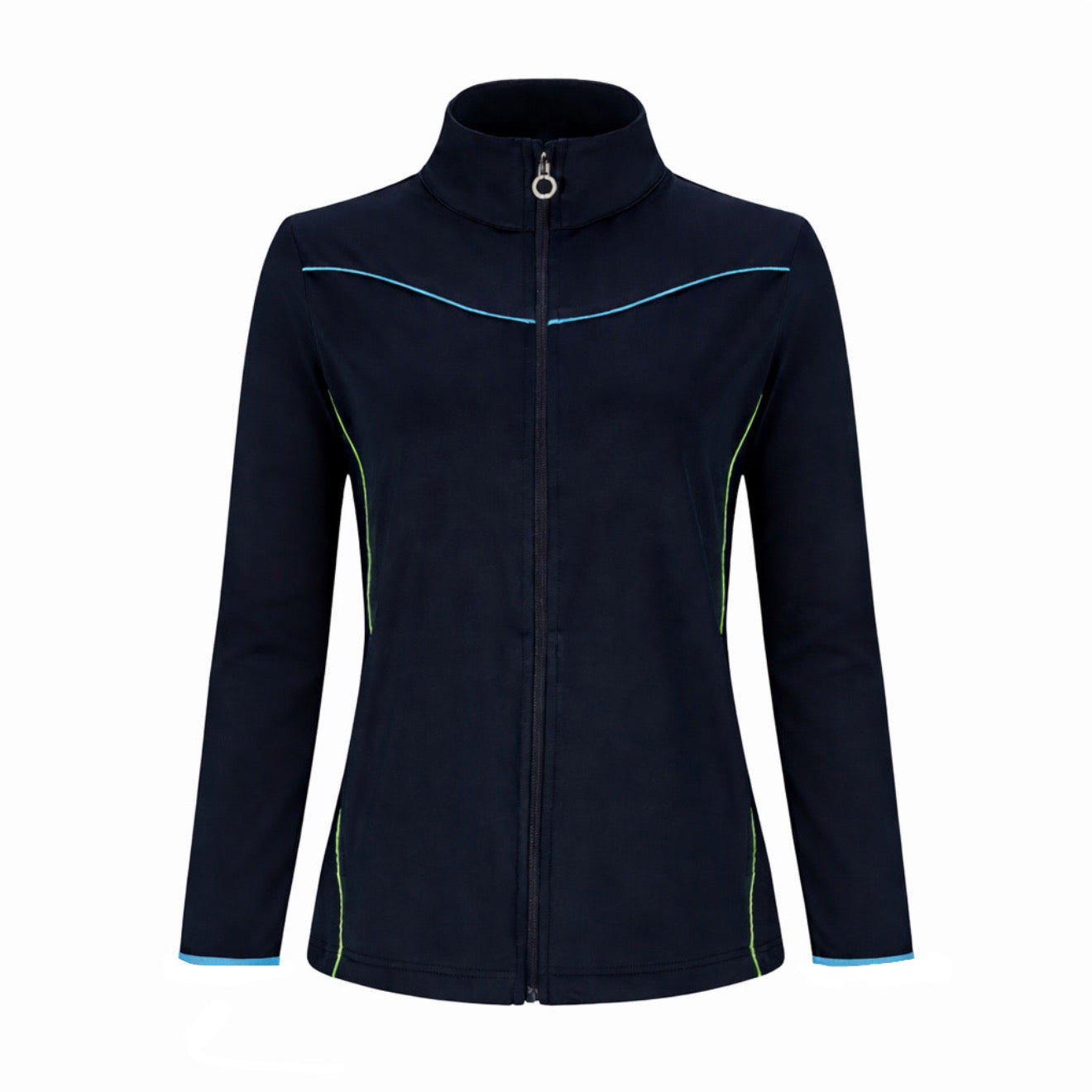 JRB Midlayer Jacket - Navy with River Blue/Lime Piping