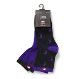 JRB golf socks (2 pair) - Purple Prism / black