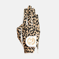 Duca del Cosma Pro ladies golf glove - King Cheetah White  - (for right and left hands)