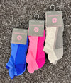 Suitably Sporty sports socks (3 pair pack) - Pinks