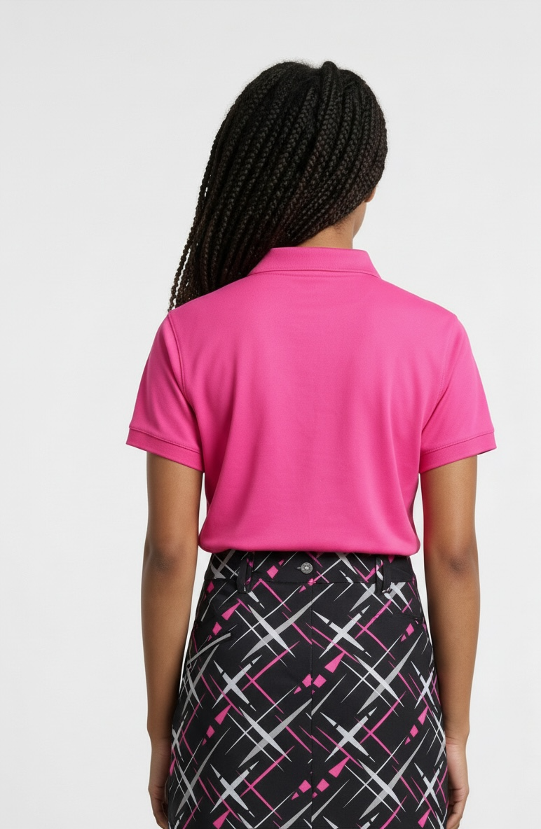 JRB Pique Short Sleeved Polo - Rose Pink