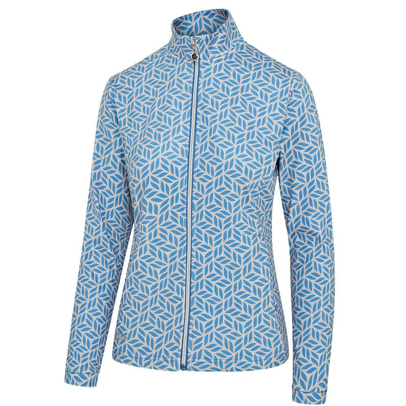 Island Green Leaf Windstopper Full Zip - Blue