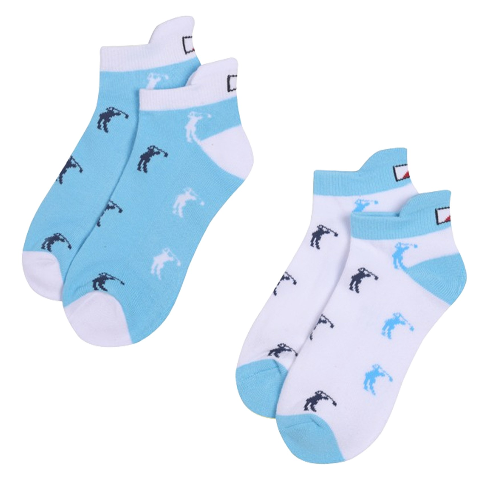 JRB Sports Socks (pack of 2) - River Blue Golf Print