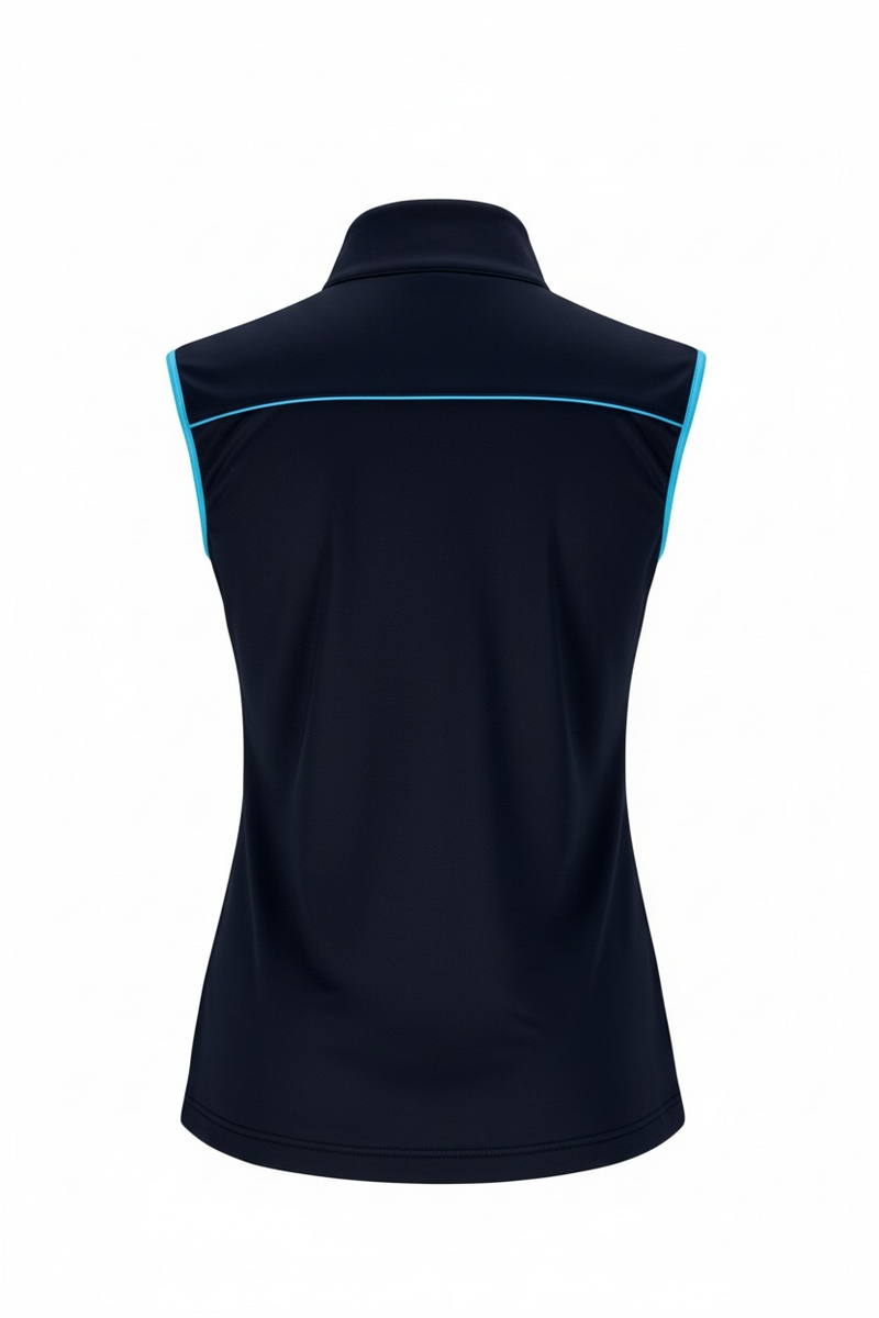 JRB Gilet/Vest - Navy with Lime/River Blue Piping – Suitably Sporty