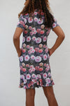 Famara Art short frill sleeved dress - Host of Roses