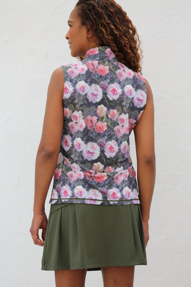 Famara Art sleeveless top - Host of Roses