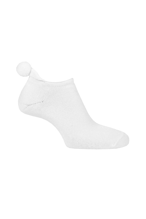 Glenmuir Pom Pom socks - White