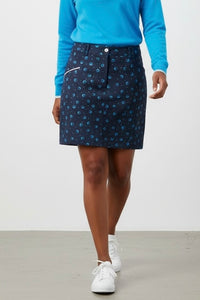JRB Smart Skort - Navy Golf Balls Print