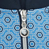 Island Green Hexagon Print 1/4 Zip - Blue