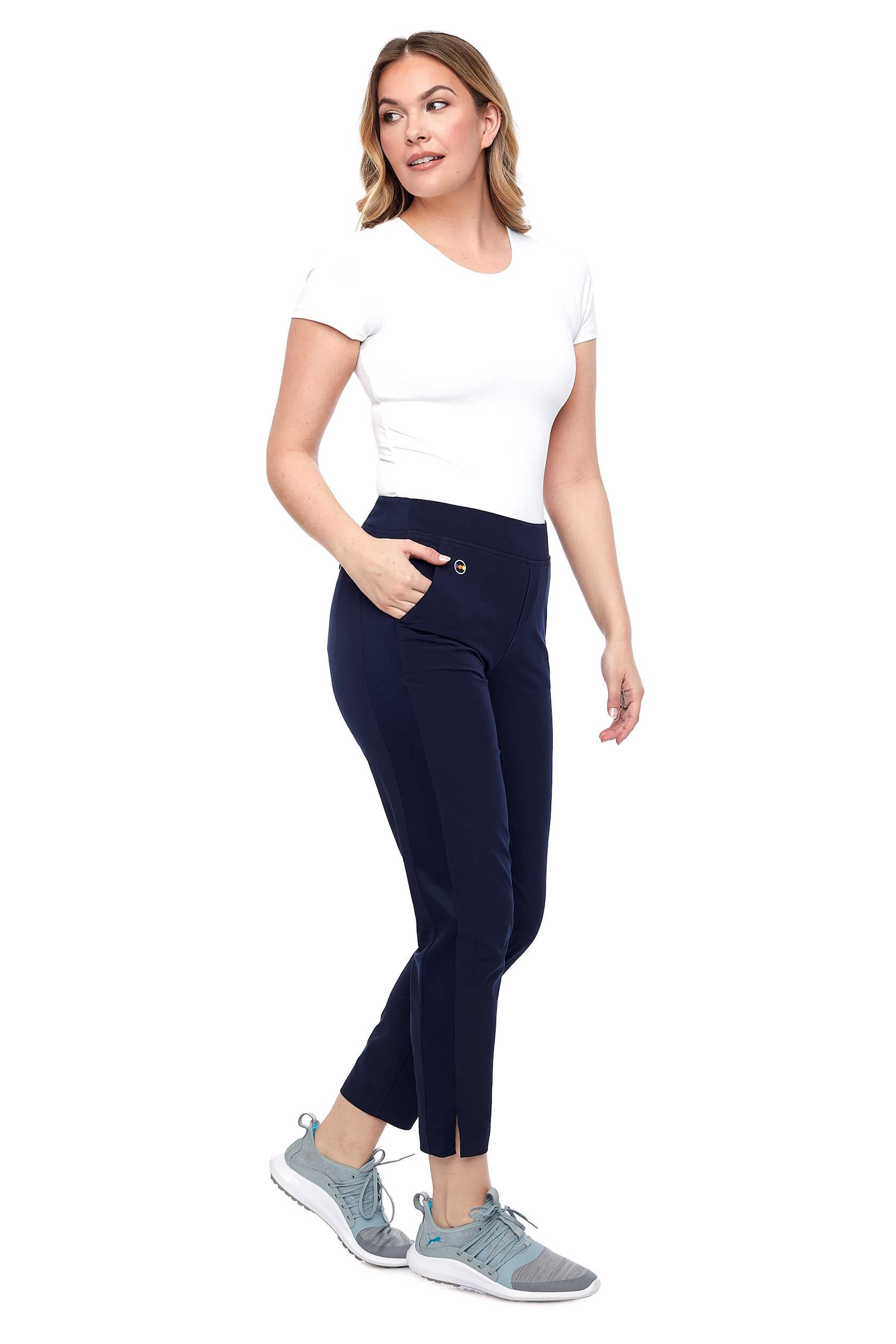 Navy ankle pants discount