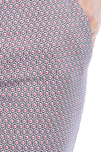 Swing Control skort (18") - Pink Geo print