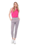 Swing Control ankle pants (28") - Pink Geo print