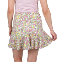 Nancy Lopez Bloom Flip 17" skort - White multi floral