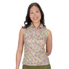 Nancy Lopez Bloom sleeveless polo - White multi floral