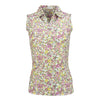 Nancy Lopez Bloom sleeveless polo - White multi floral