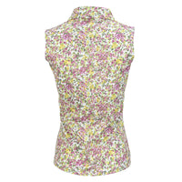 Nancy Lopez Bloom sleeveless polo - White multi floral
