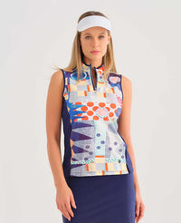 Dolcezza Sleeveless top - Blue Road