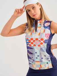 Dolcezza Sleeveless top - Blue Road