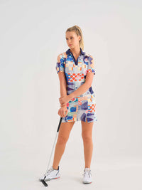 Dolcezza Short Sleeved top - Blue Road
